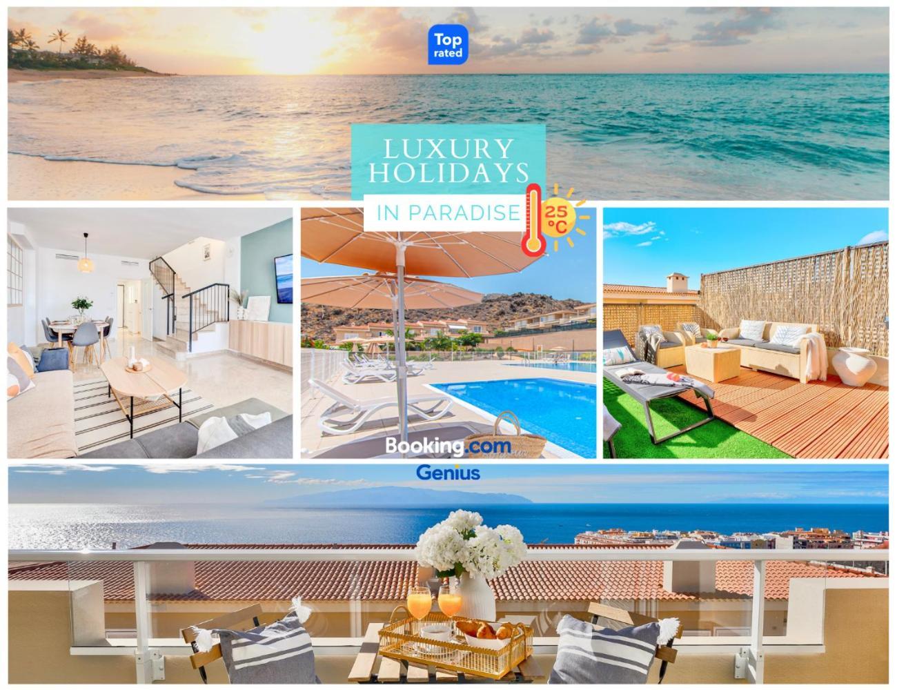 Black Beach Luxury Vacation House Puerto de Santiago  Eksteriør billede